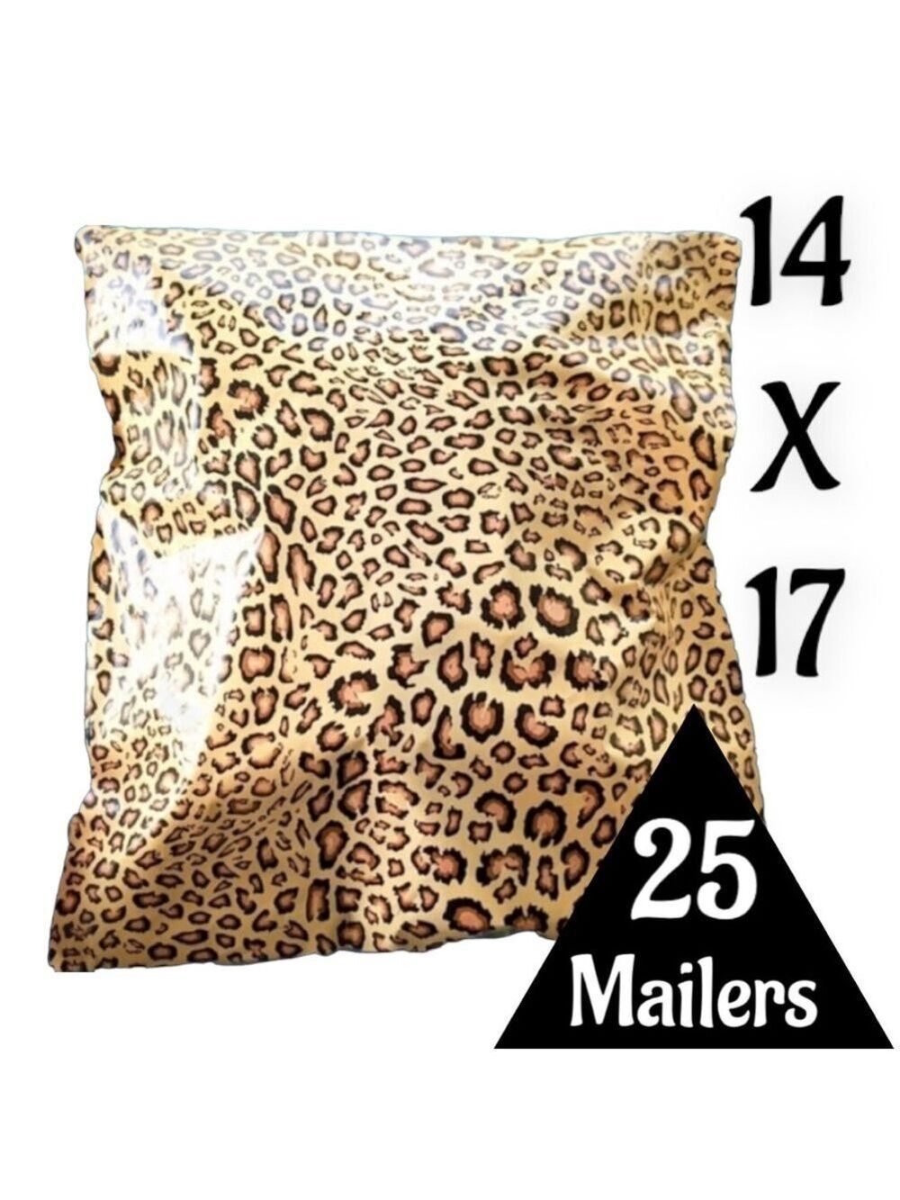 25 14X17 Poly Mailers Leopard Shipping Envelopes PRICE IS FIRM - Picture 5 of 11
